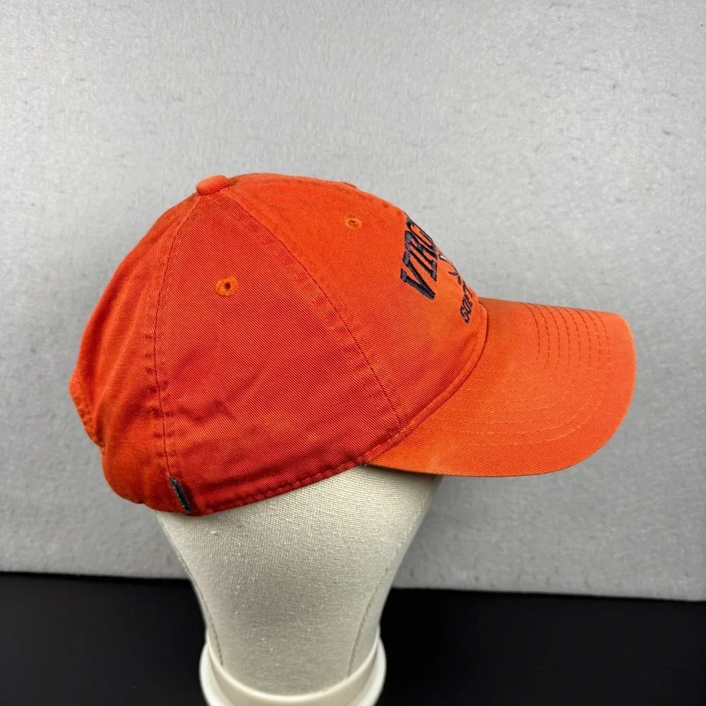 University of Virginia Cavaliers Softball Hat Orange Legact Strap Back Cap UVA